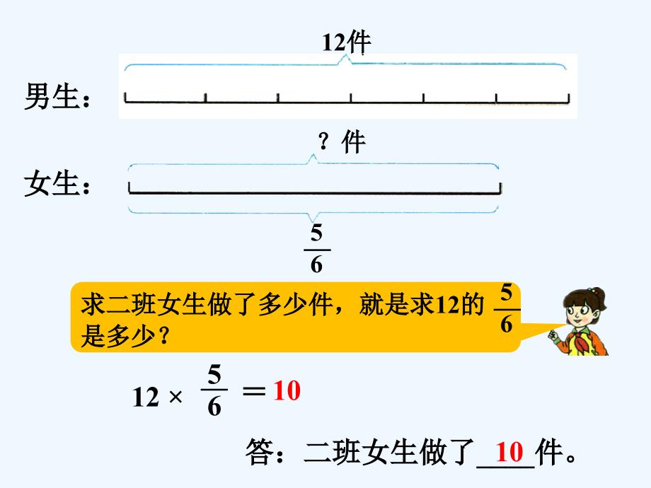 （教育精品）二班女生做了多少件_分数乘法3_第2页