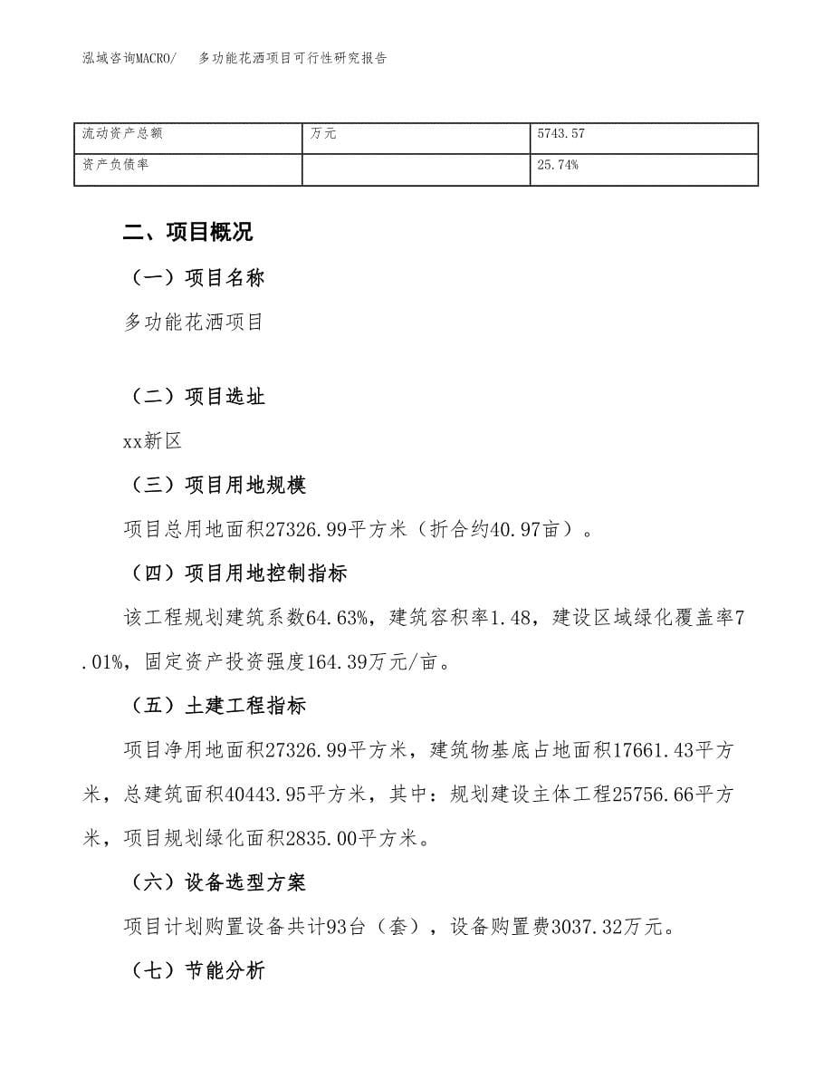 多功能花洒项目可行性研究报告（总投资8000万元）（41亩）_第5页