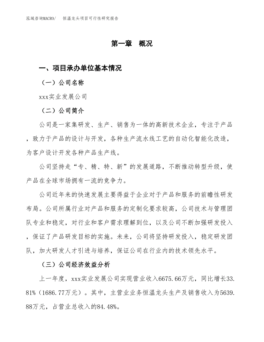 恒温龙头项目可行性研究报告（总投资6000万元）（28亩）_第3页