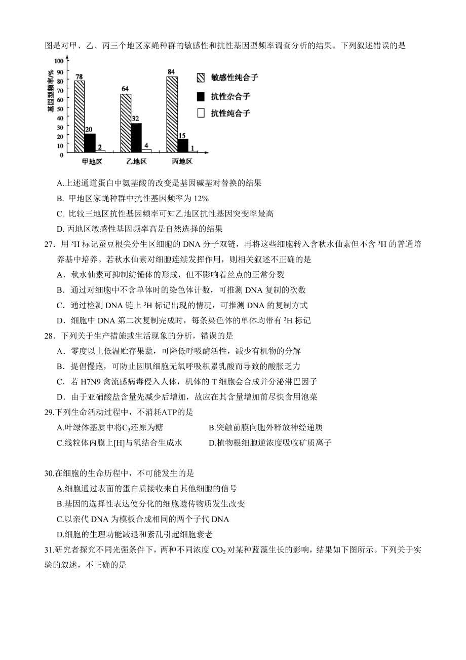 （教育精品）河南省2015年高三上学期期中考试生物试卷_第5页
