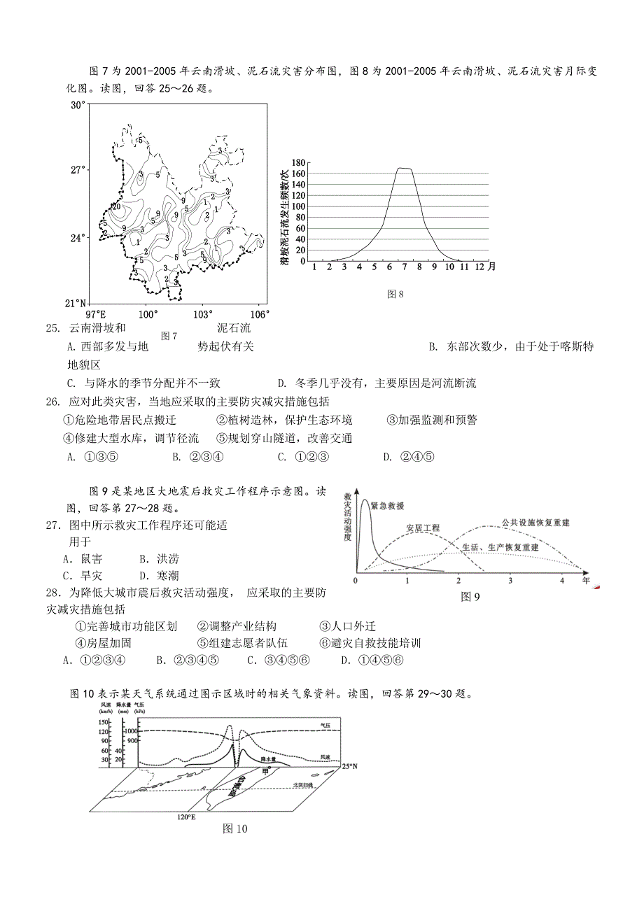 （教育精品）2014年高二下学期期中考试地理试卷_第4页