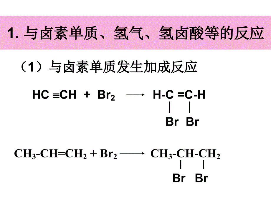 高二化学烯烃与炔烃的化学性质_第4页