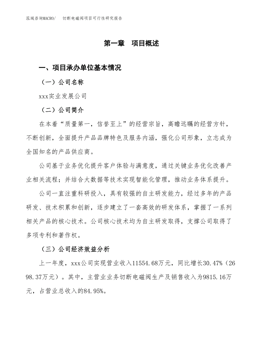 切断电磁阀项目可行性研究报告（总投资8000万元）（30亩）_第3页