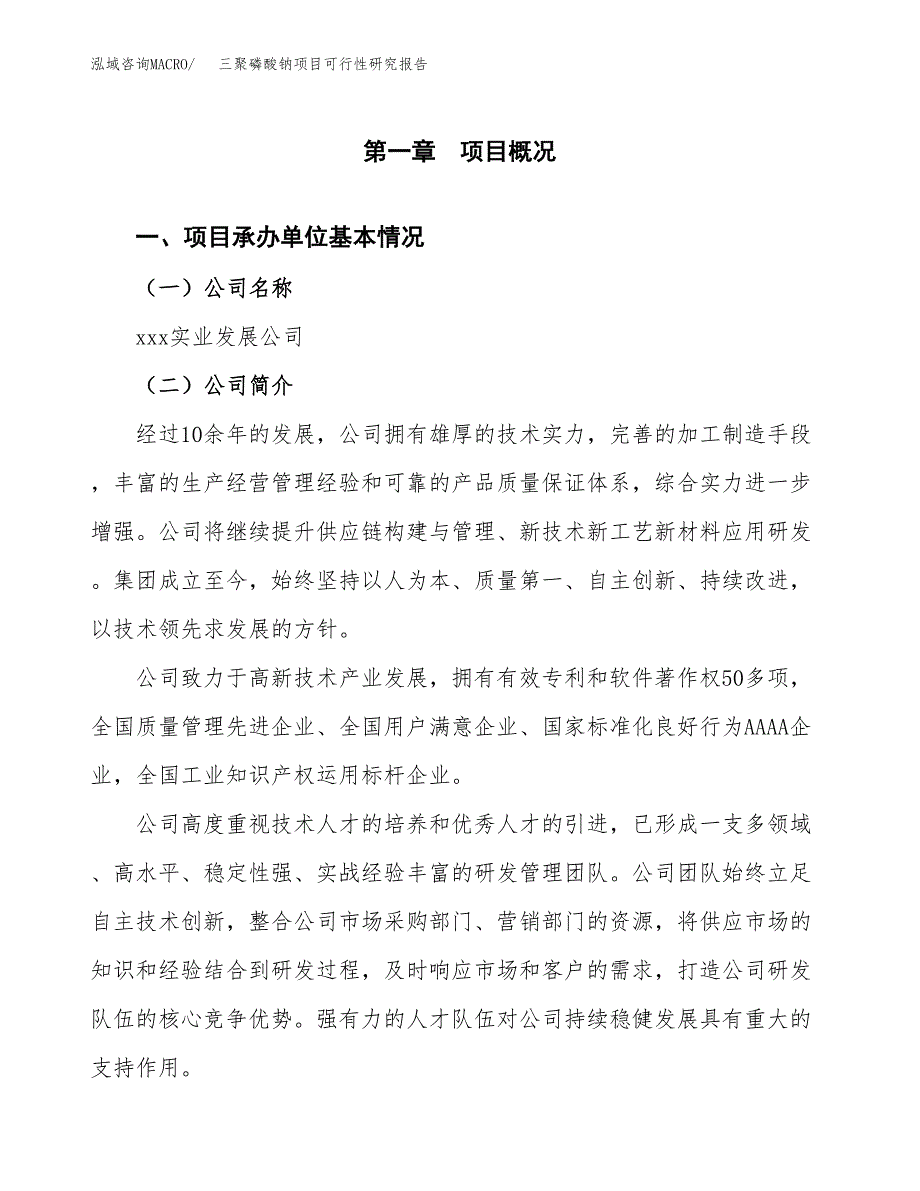 三聚磷酸钠项目可行性研究报告（总投资14000万元）（70亩）_第3页