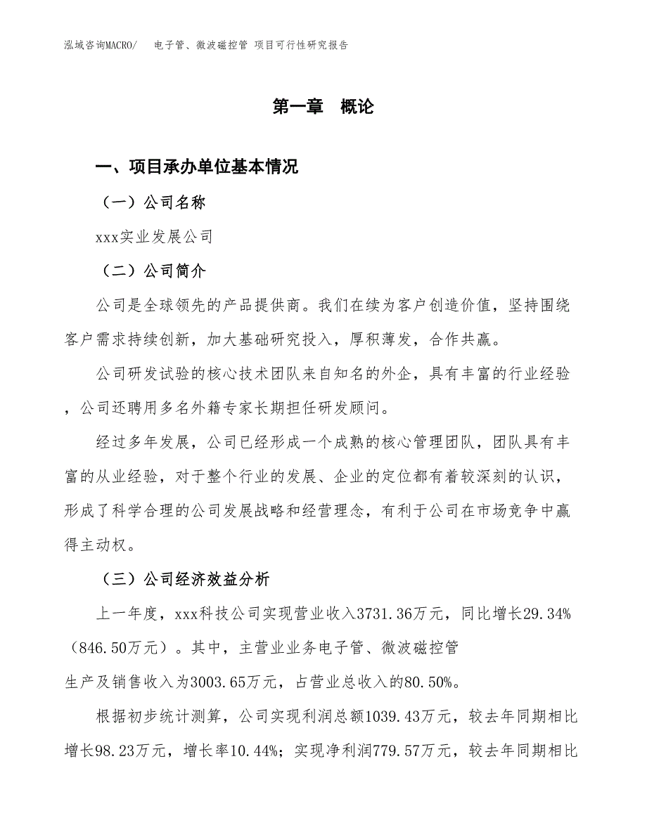 电子管、微波磁控管 项目可行性研究报告（总投资5000万元）（25亩）_第3页