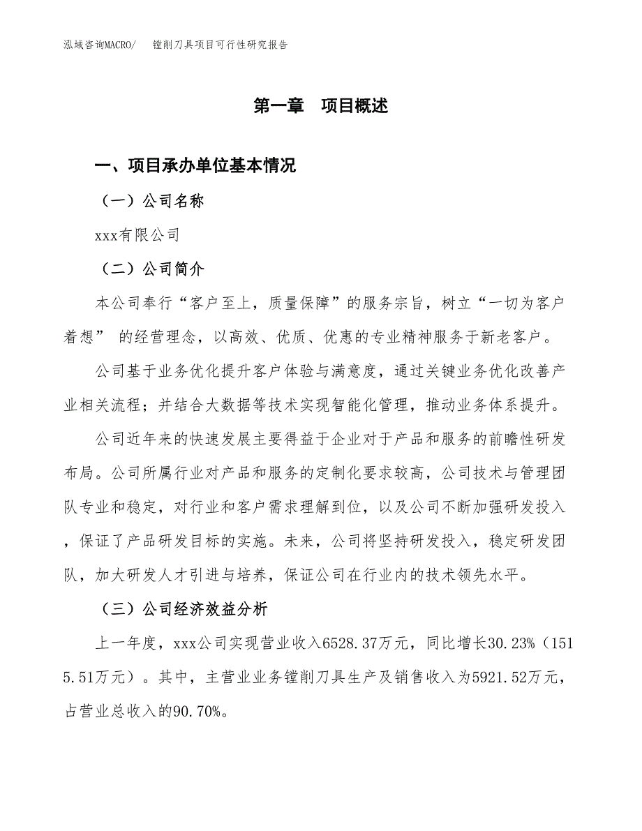 镗削刀具项目可行性研究报告（总投资7000万元）（28亩）_第3页