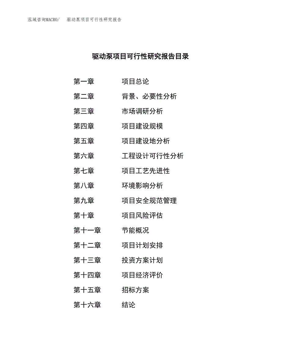 驱动泵项目可行性研究报告（总投资14000万元）（71亩）_第2页