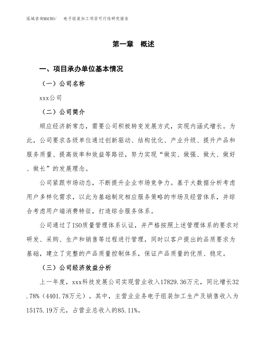 电子组装加工项目可行性研究报告（总投资10000万元）（42亩）_第3页