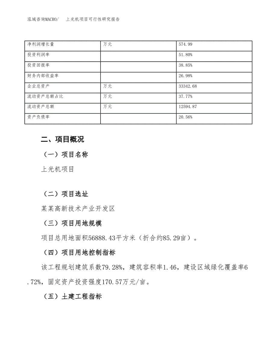 上光机项目可行性研究报告（总投资22000万元）（85亩）_第5页