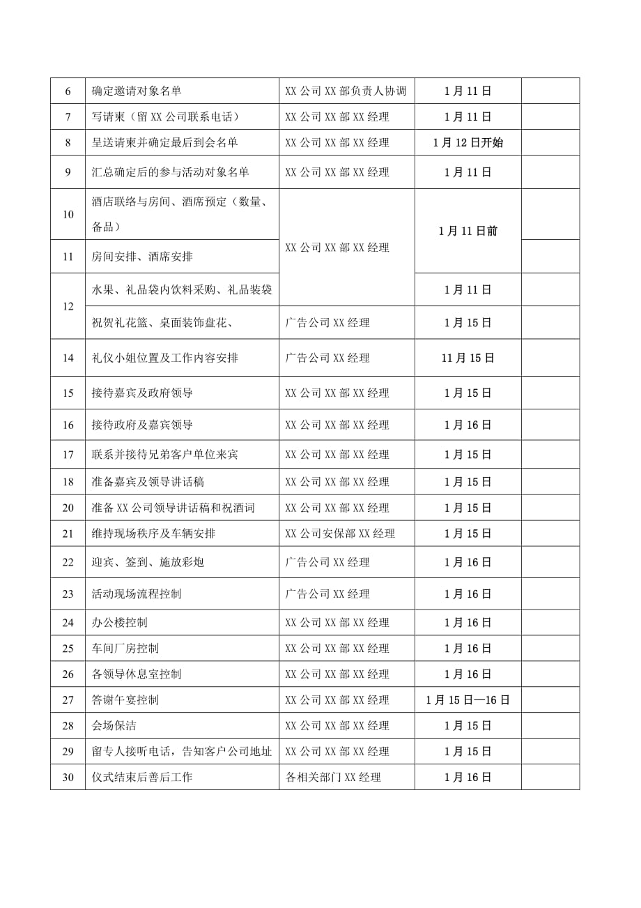 XX公司开业庆典策划方案_第4页