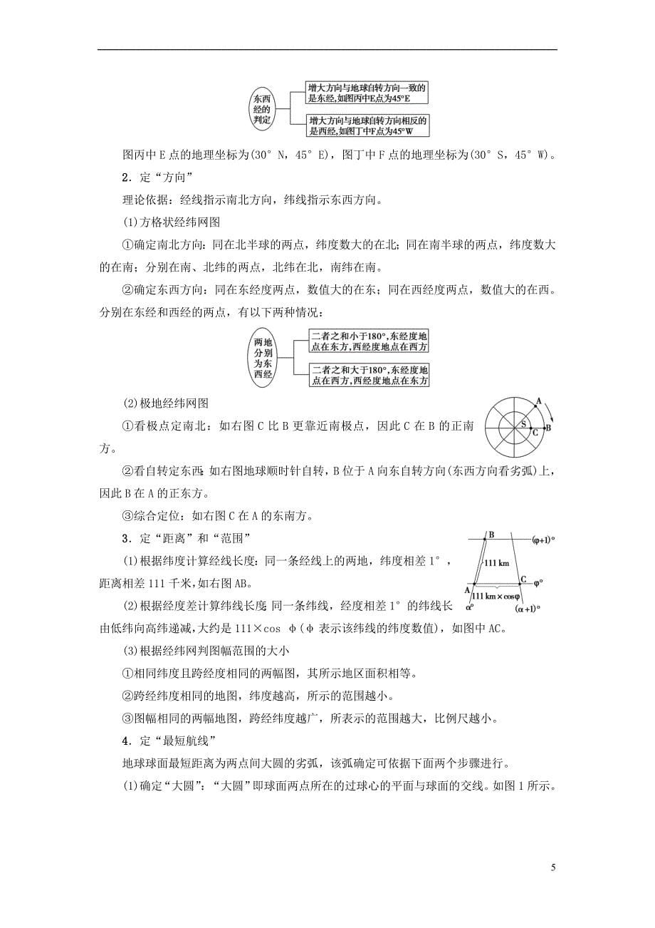 2018版高考地理大一轮复习第2部分 地球与地图 第1讲 地球学案_第5页