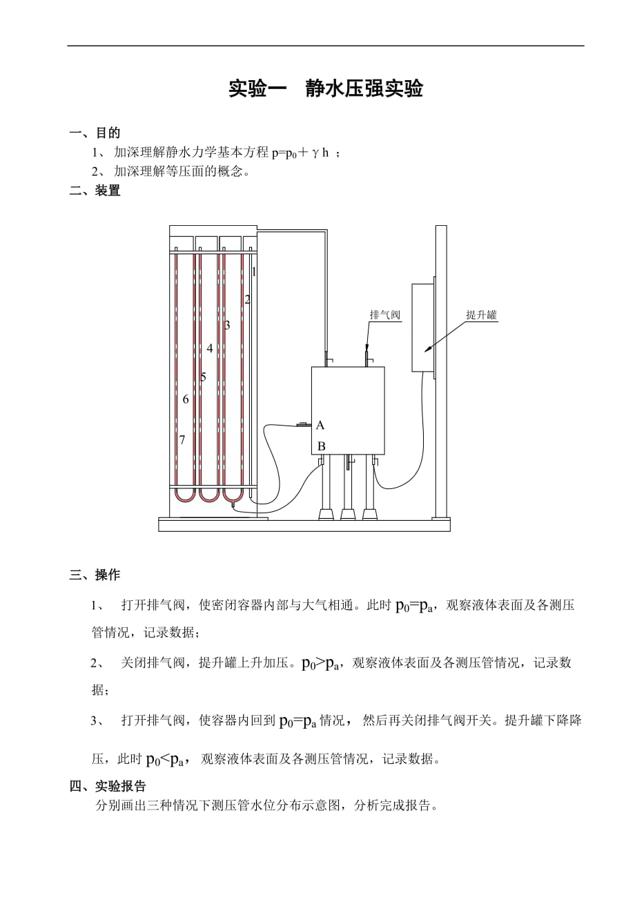 水力学实验指导书20131130_第1页