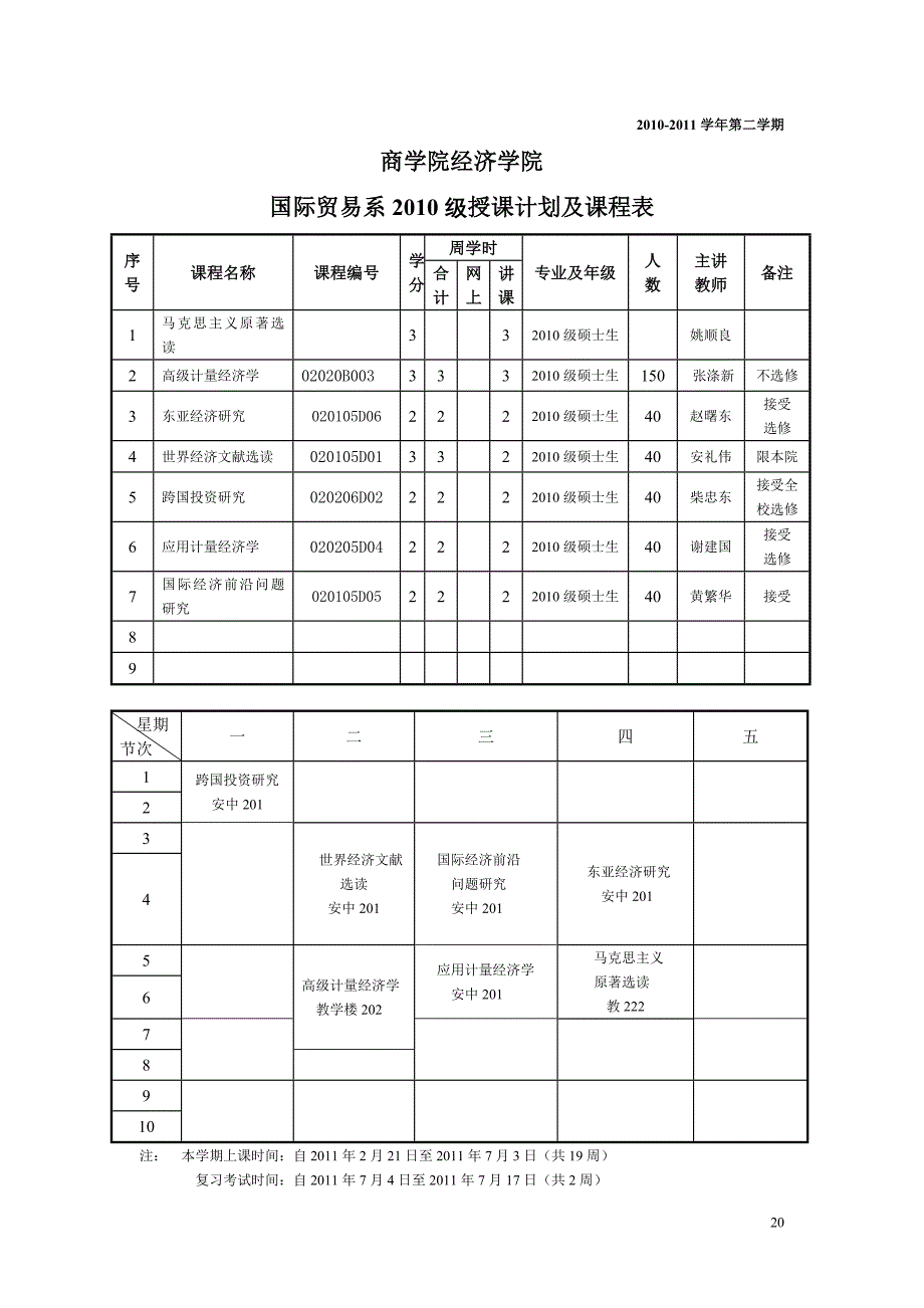 南京大学商学院研一下学期课表_第3页