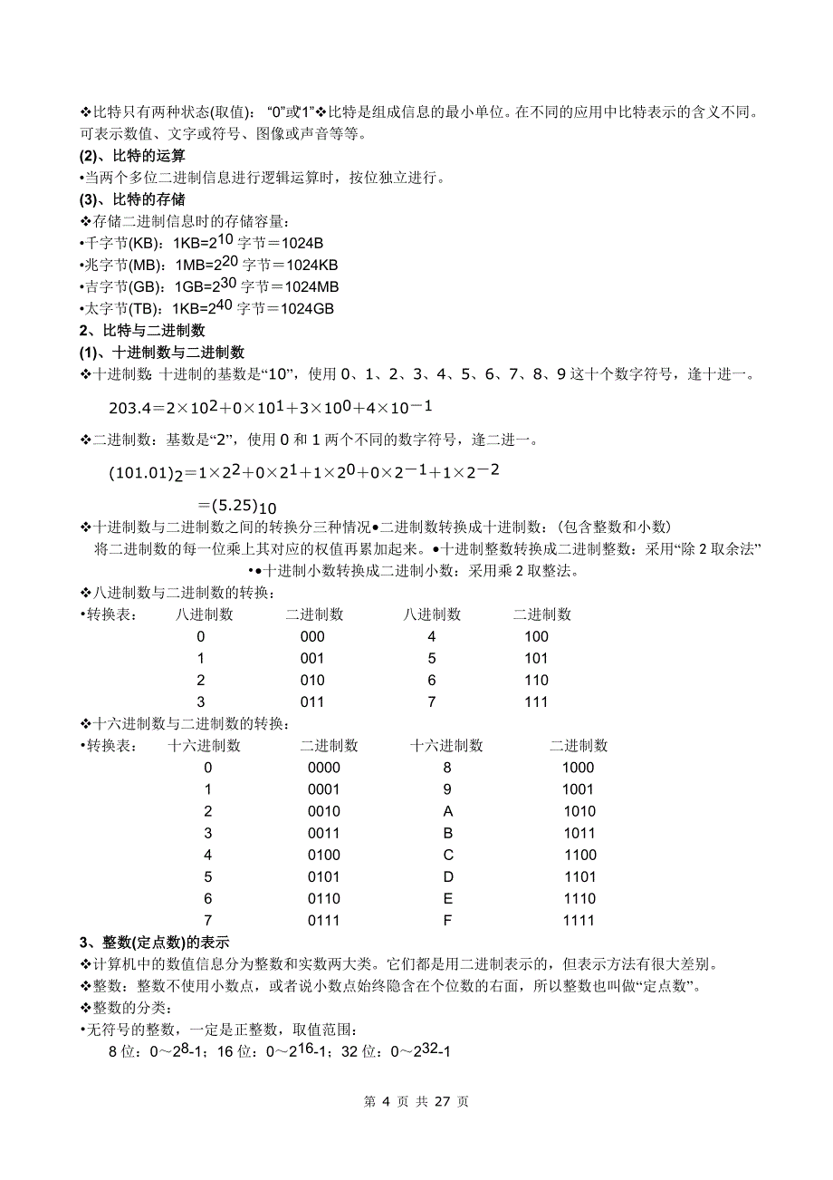 大学信息技术理论要点new_第4页