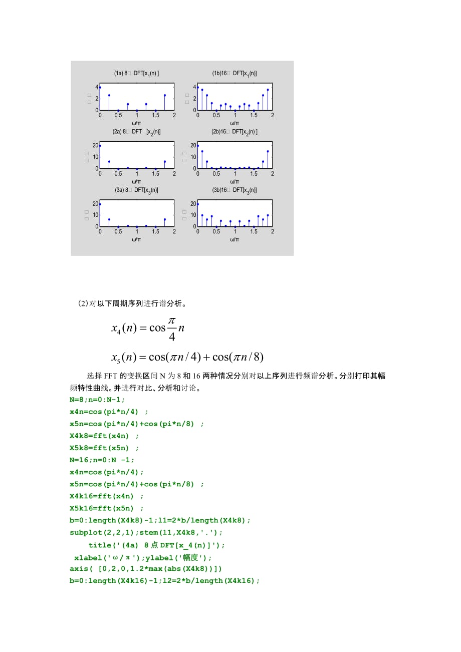 数字信号处理实验三FTT_第3页