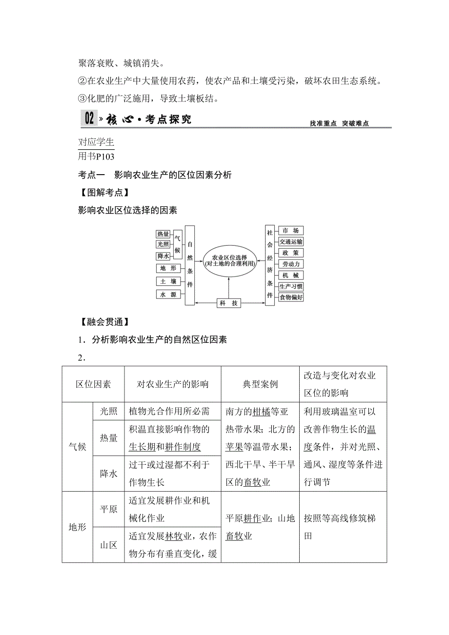 2014版《创新设计》高三地理(四川专用)一轮复习教师文档：第九章 农业地域的形成与发展(38页)_第3页