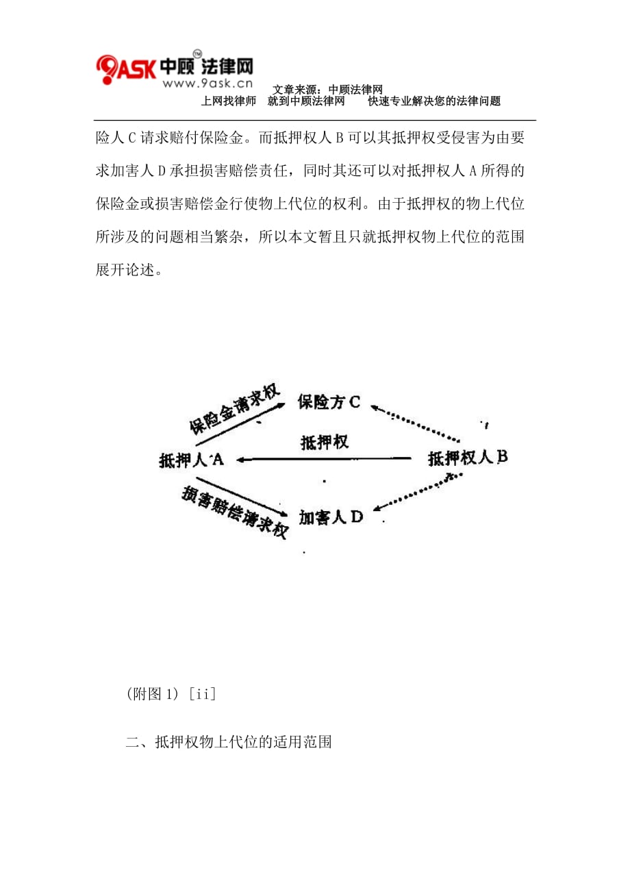 论抵押权物上代位的范围_第2页