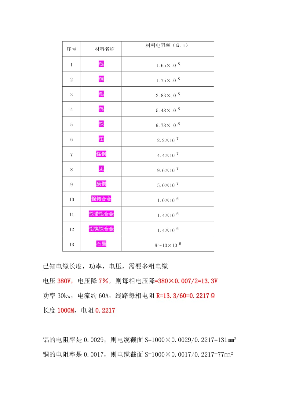 电缆电路功率损耗 计算_第2页