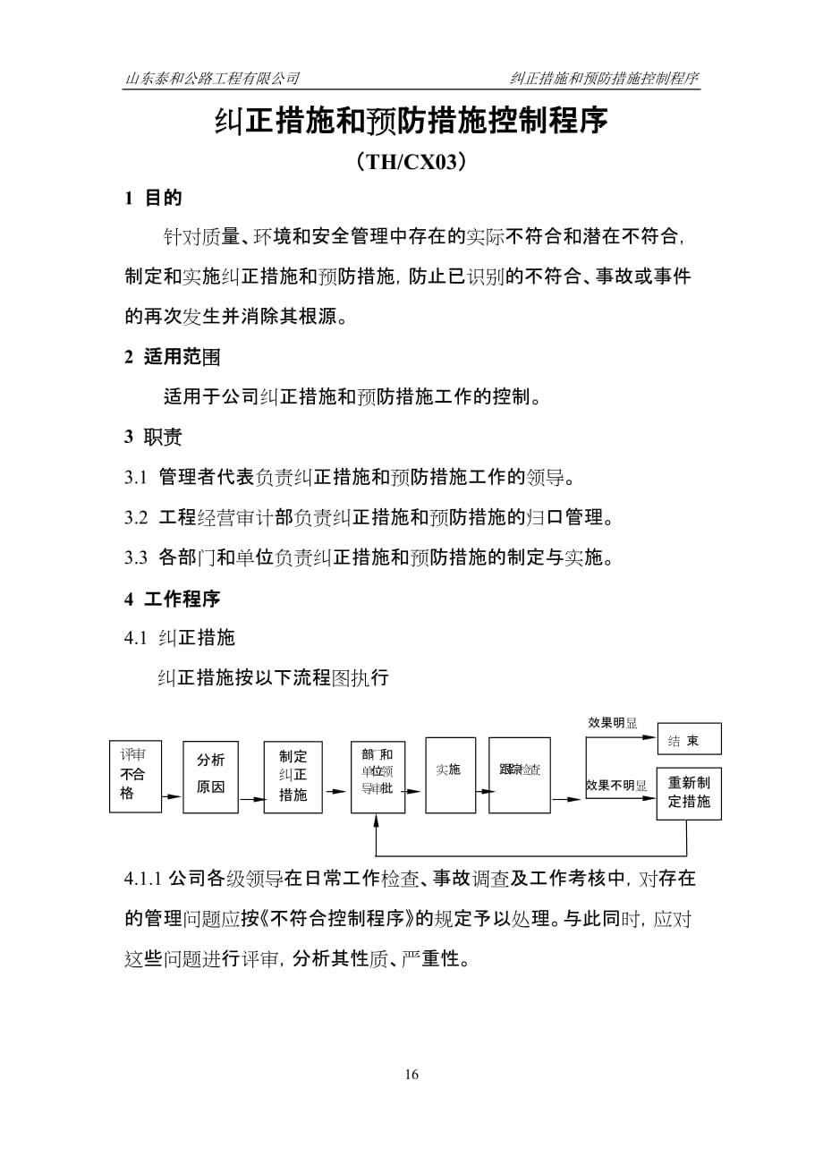 03纠正措施和预防措施程序(16-21)_第1页