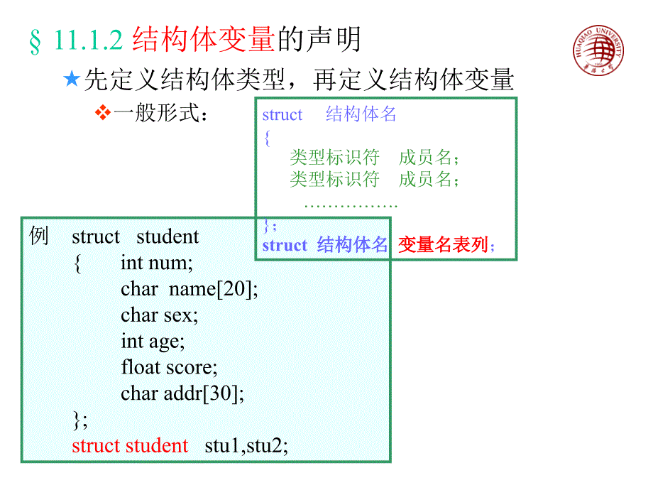 高级语言程序设计c-结构体共用体枚举类型_第3页