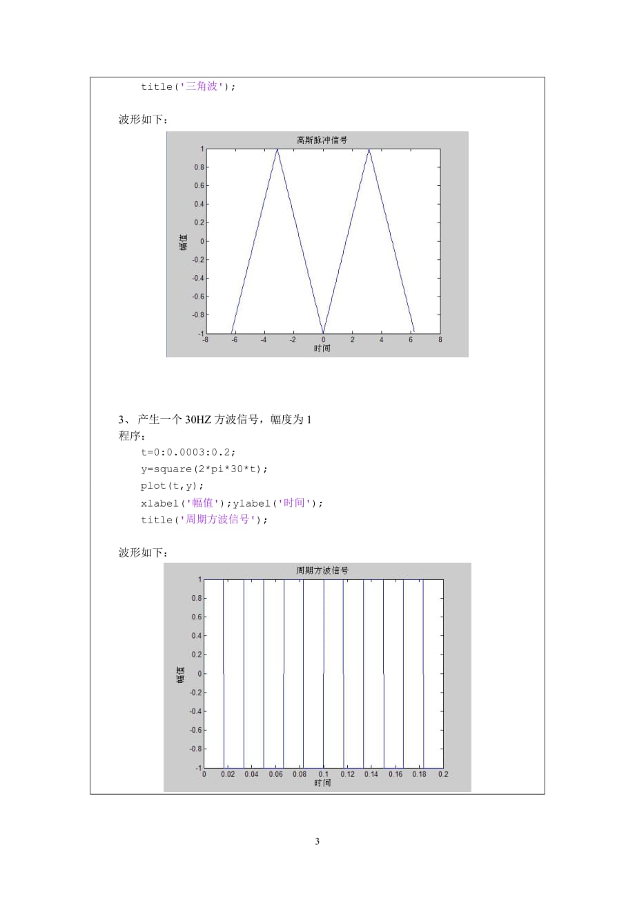 信号与系统MATLAB实验报告new_第3页