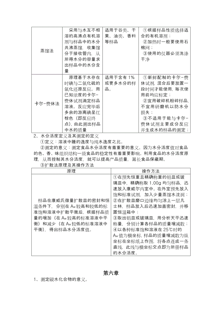 食品分析1~7章复习资料_第3页