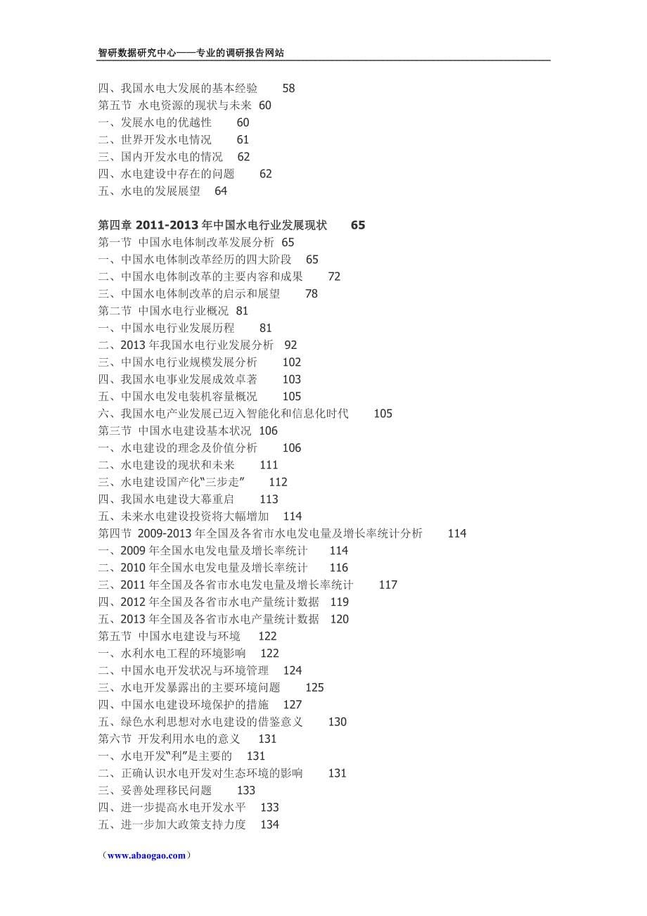 2014年中国水电市场前景预测报告_第5页