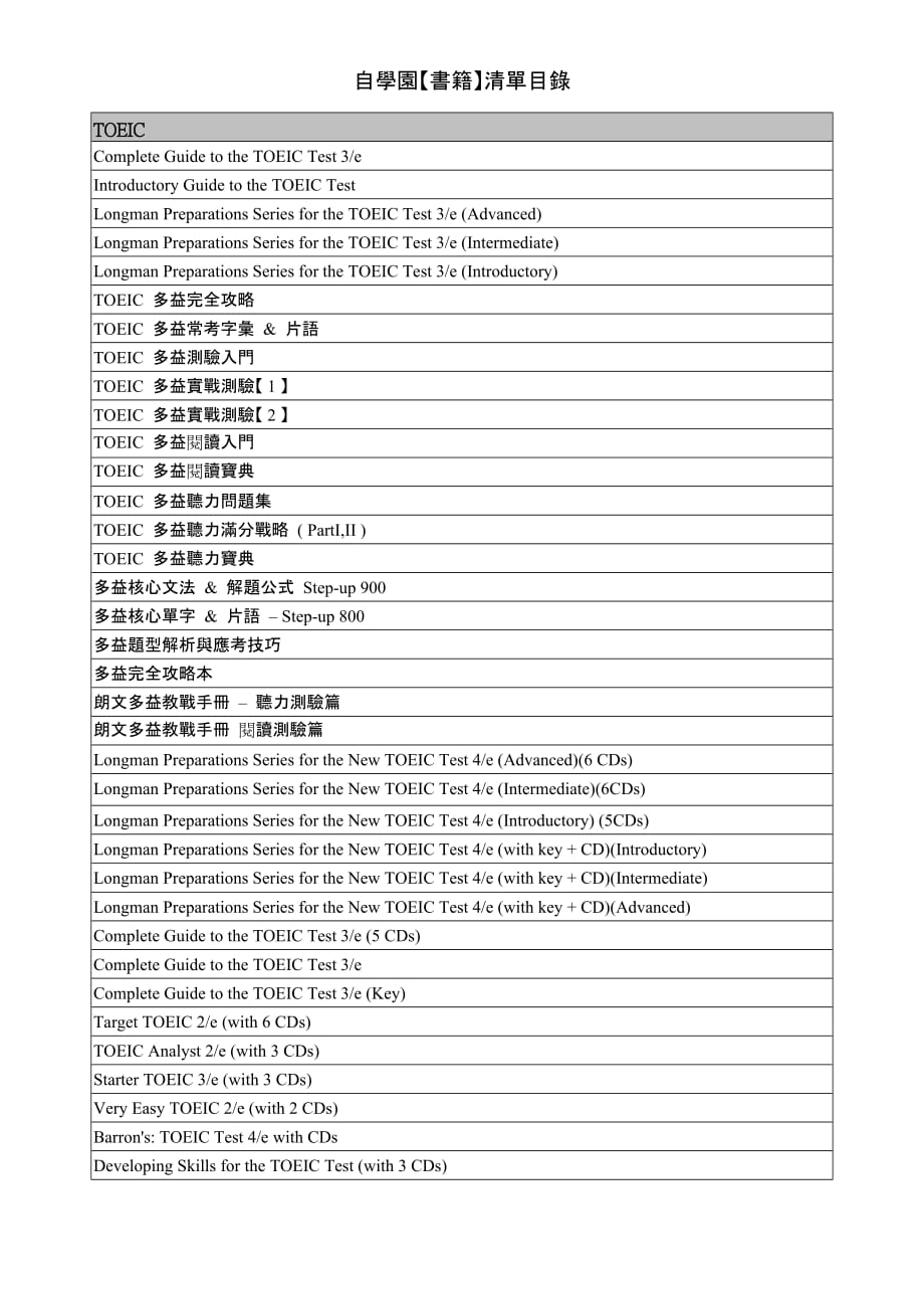 book list 2008.10.23_第1页