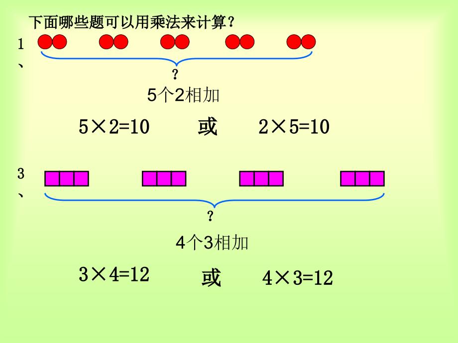 二年级上册数学课件-3.3 整理与复习：表内乘法 ▏冀教版 （2014秋） (24)(共12张PPT)_第4页