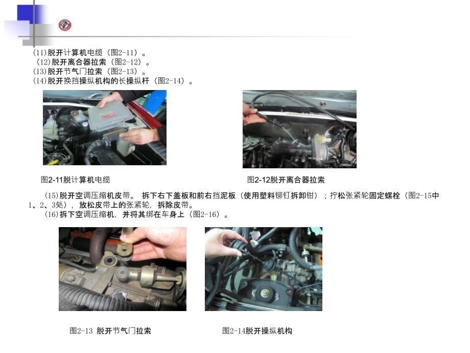 项目二汽车发动机的拆装任务一、二、三综述_第5页