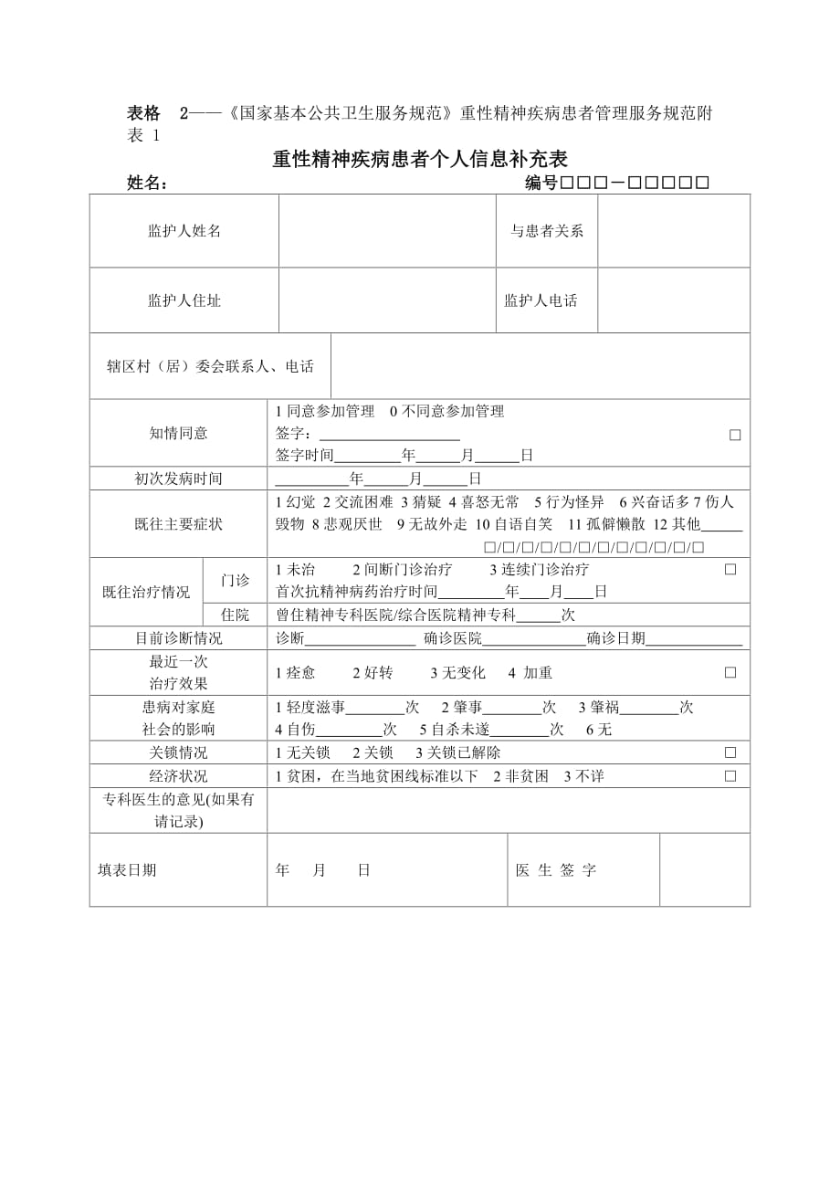 精神病表格(7个)._第2页