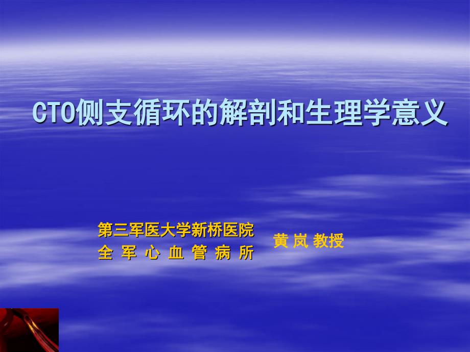 CTO侧支循环的解剖和生理学意义_第1页