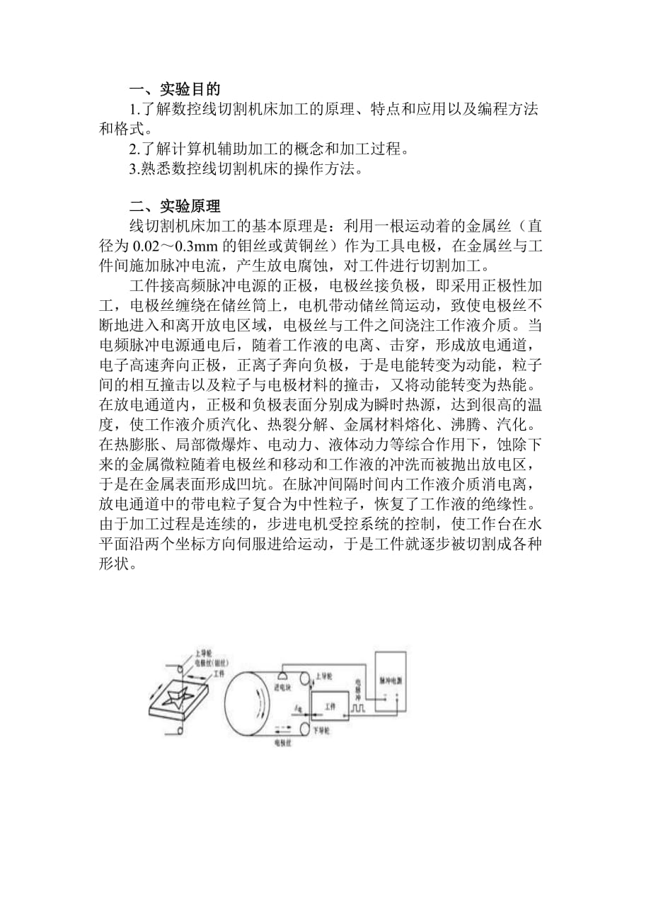 电火花线切割实验报告_第2页