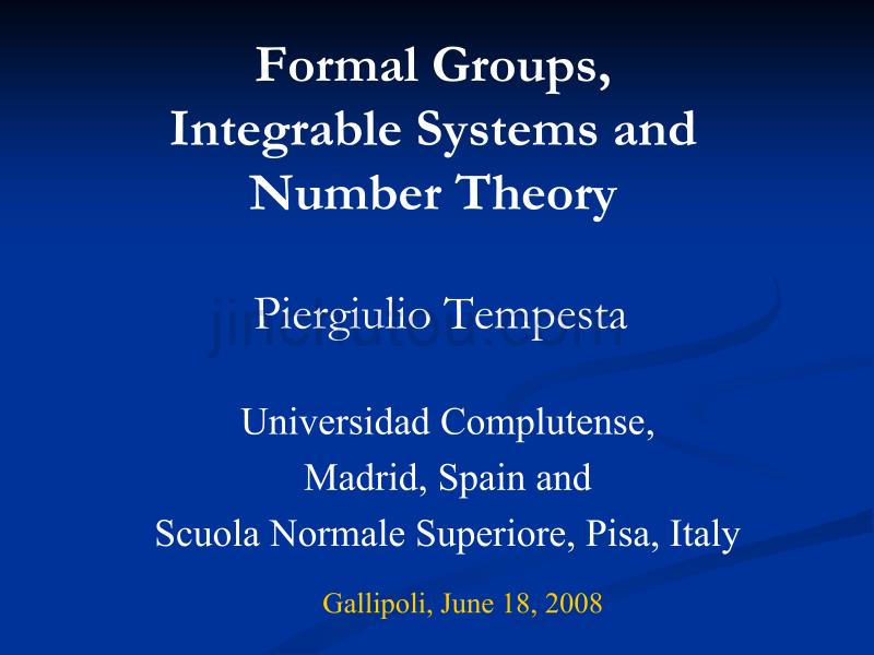 From Symmetries to Number Theory via Finite Operator Theory从对称数理论通过有限的算子理论_第1页