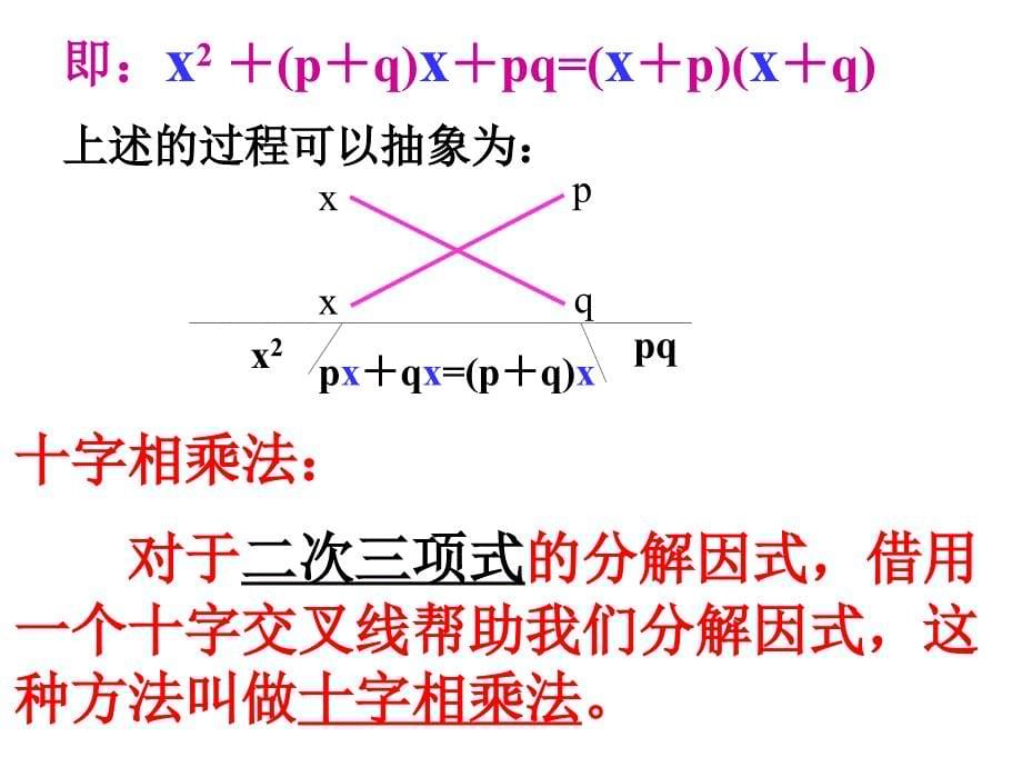 八年级数学十字相乘法因式分解资料_第5页