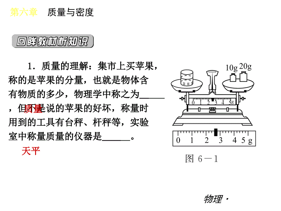 当前人教版八年级上册物理密度与质量复习_第4页