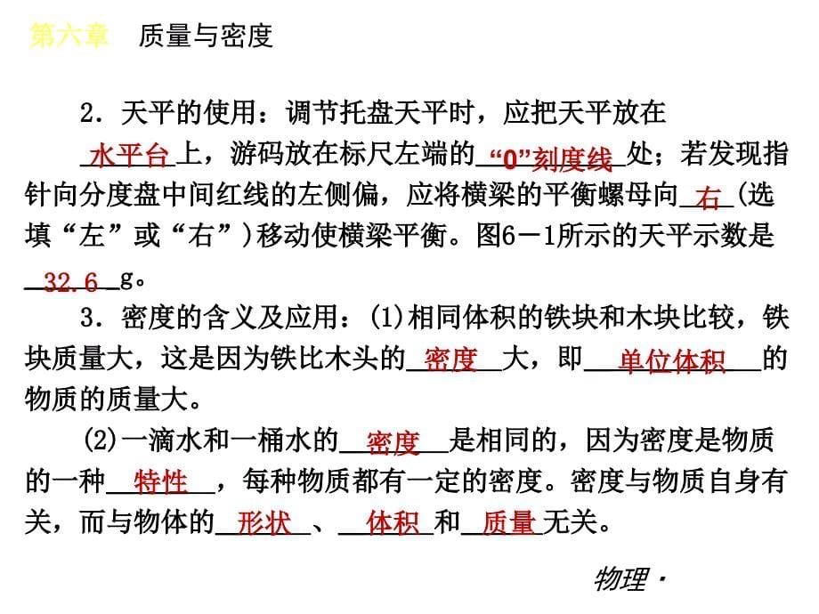 当前人教版八年级上册物理密度与质量复习_第5页