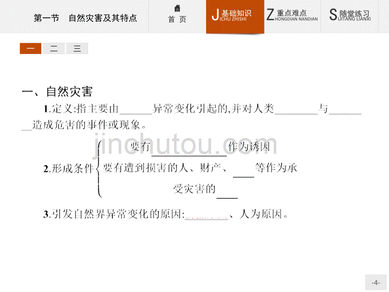 高二地理中图版选修5课件：1.1自然灾害及其特点剖析_第4页