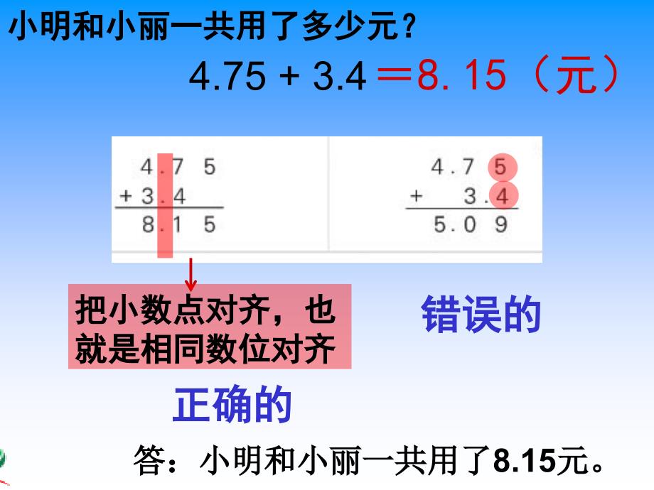 小数的加减法苏教版五年级数学上册_第4页