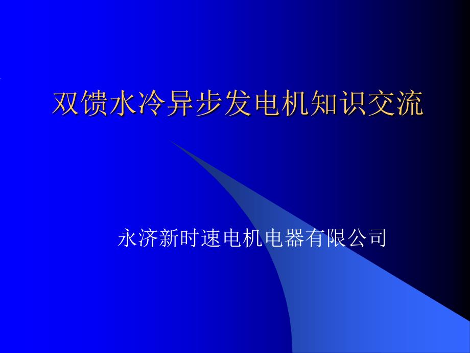 双馈异步发电机综述_第1页