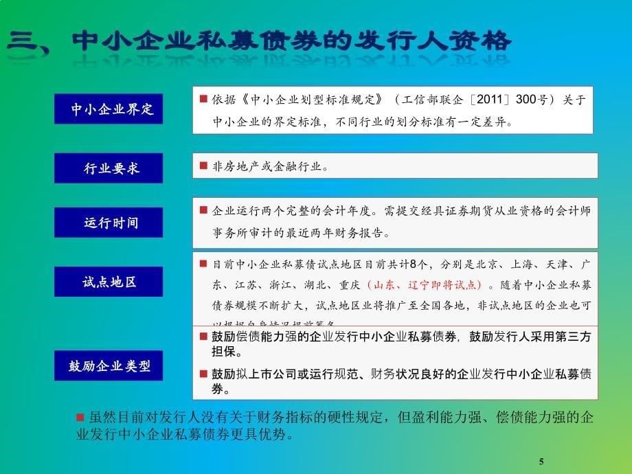 年中小企业私募债发行条件与程序_第5页