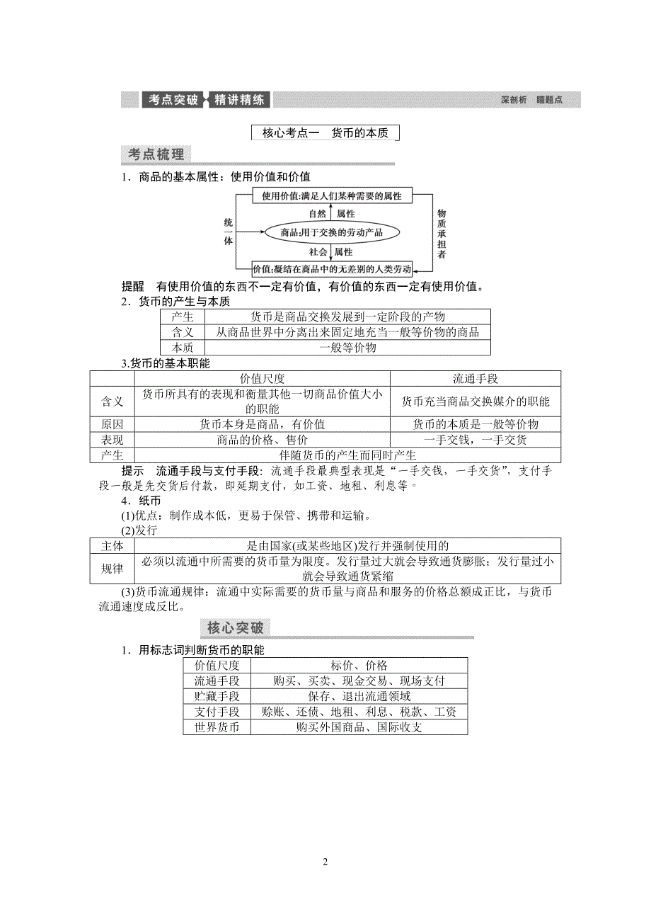 人教政治教师用书 word文件讲解_第2页