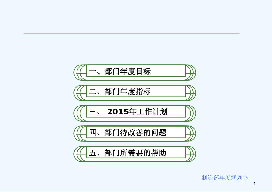 度工作规划书(制造部门)_第1页