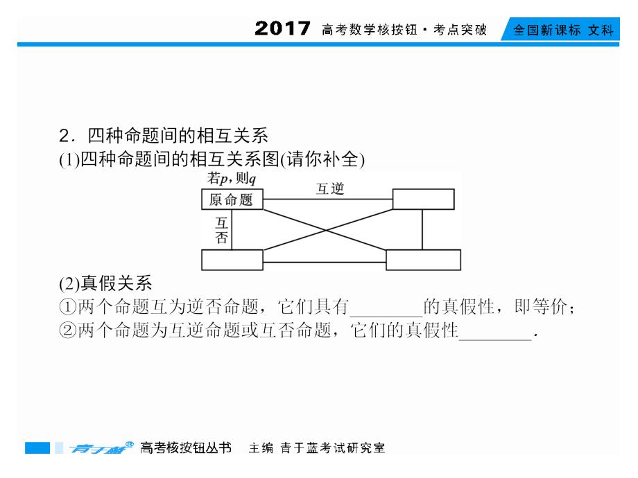 命题及其关系充分条件与必要条件年高考数学（文）考点突破_第3页