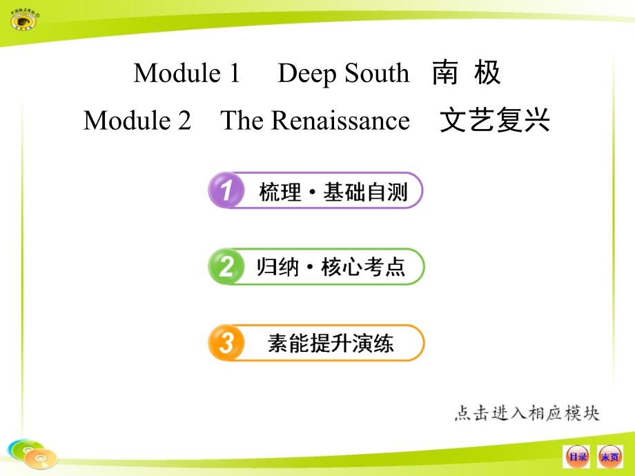 外研社版高中英语选修8Modules 1~2._第1页