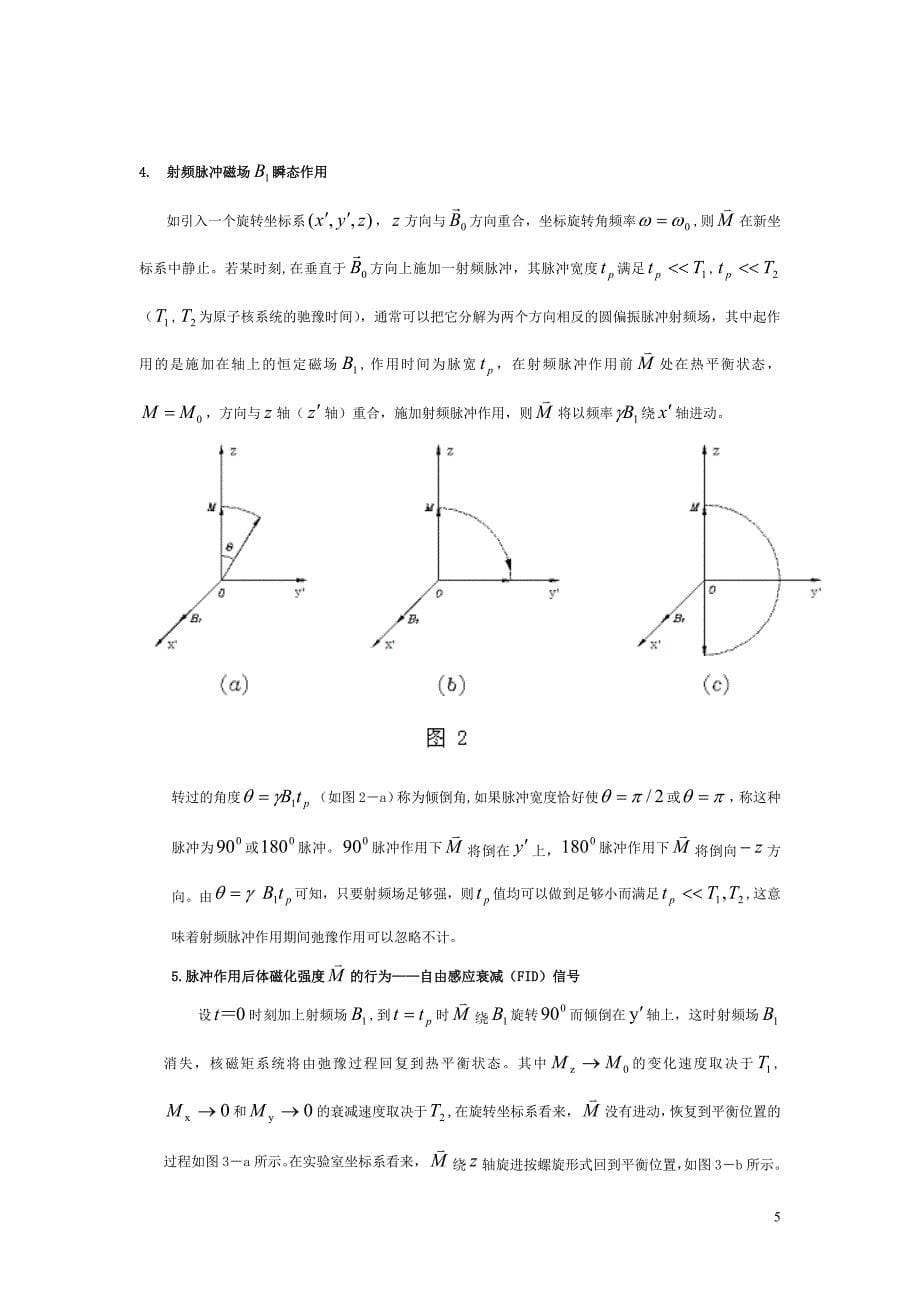 脉冲 核磁共振实验讲解_第5页