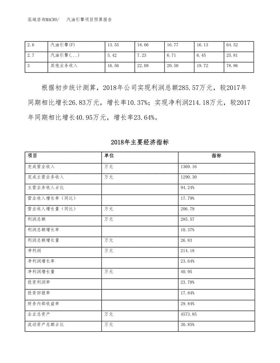 汽油引擎项目预算报告年度.docx_第5页