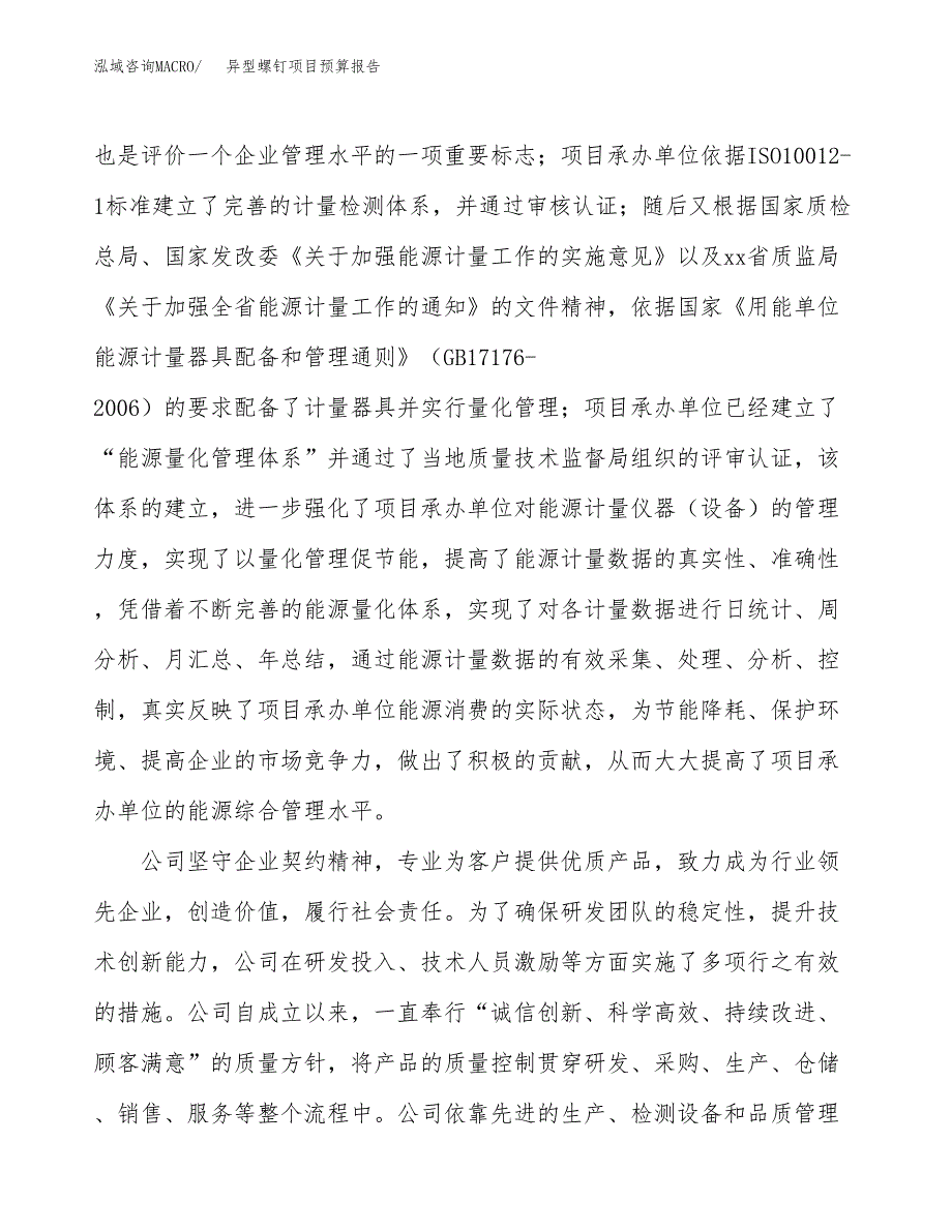 异型螺钉项目预算报告年度.docx_第3页