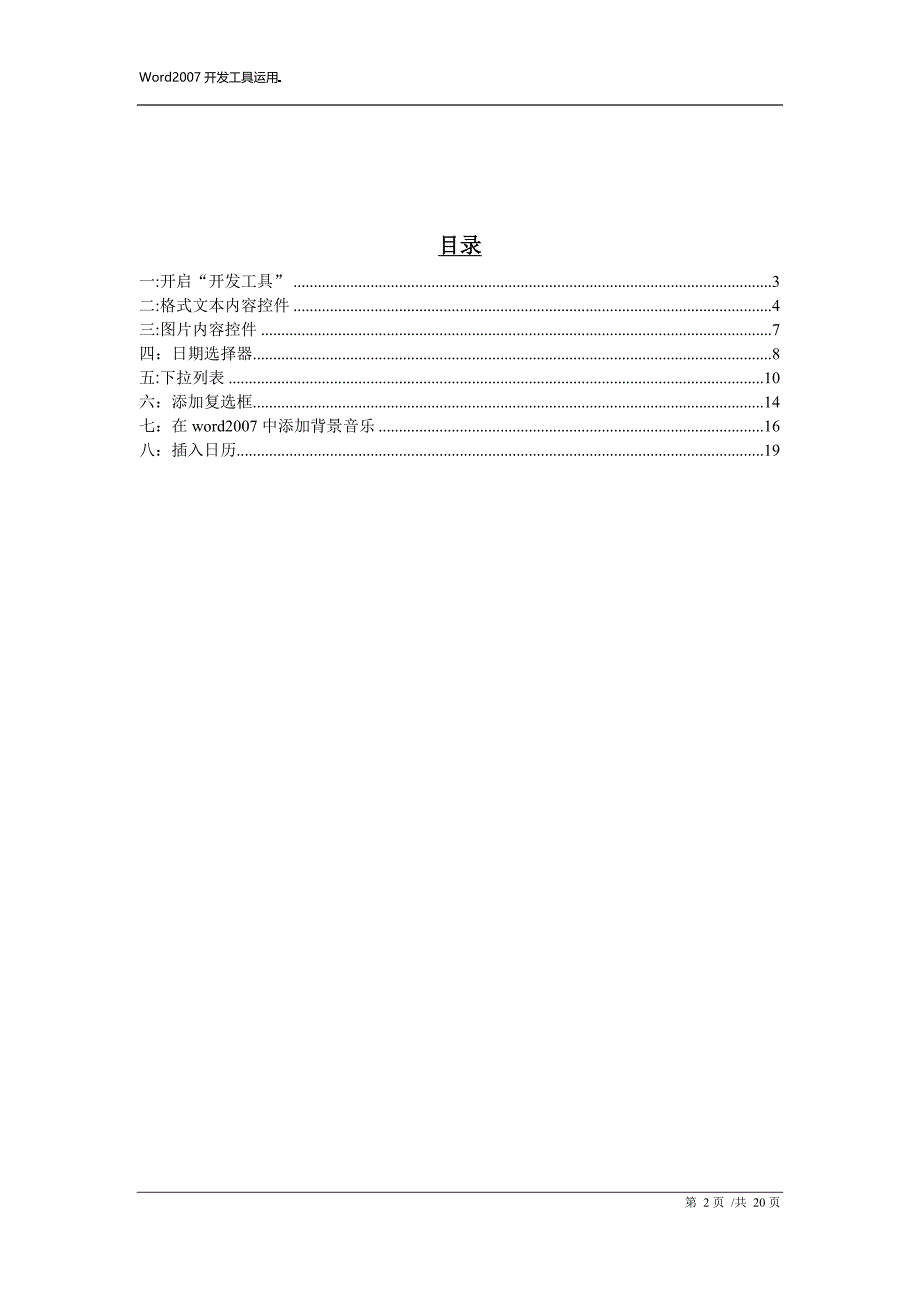 Word2007开发工具高级使用_第2页