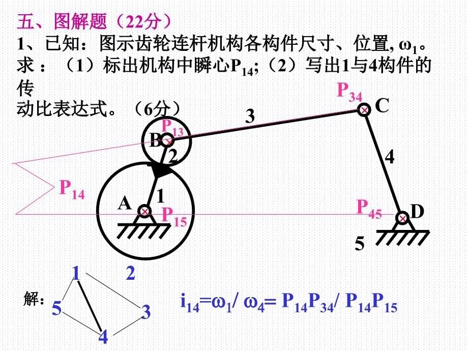 机械原理模拟试题gai._第5页